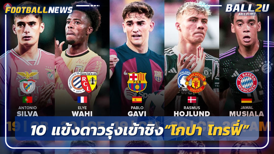 10 แข้งดาวรุ่งเข้าชิง“โกปา โทรฟี่”