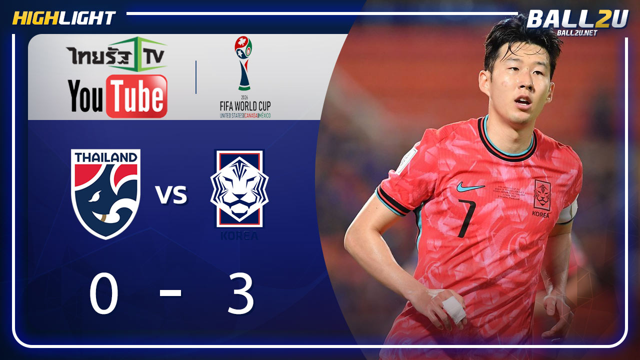 ไฮไลท์ ทีมชาติไทย พบ เกาหลีใต้